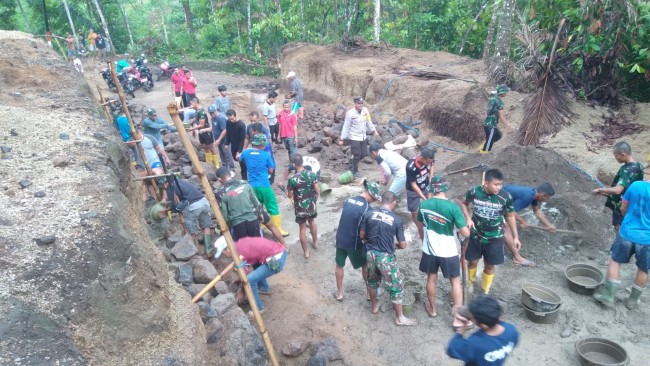 TMMD ke-119, Sinergi TNI-Masyarakat Wujudkan Desa Sejahtera di Gangga Lombok Utara