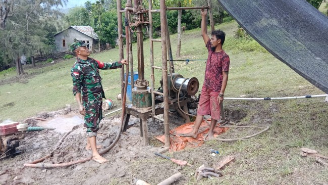 Atasi Krisis Air Progres Pekerjaan Sumur Bor di Desa Haumeni'ana Terus Berkembang