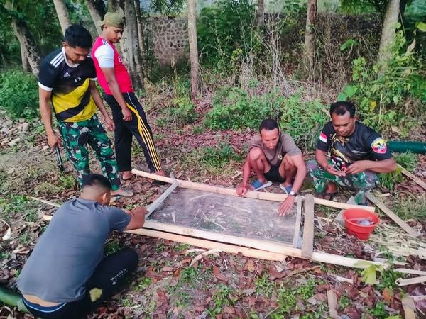 TMMD Ke-126 Kodim 1625/Ngada Pembangun Irigasi Lewur tepu Capai 22%