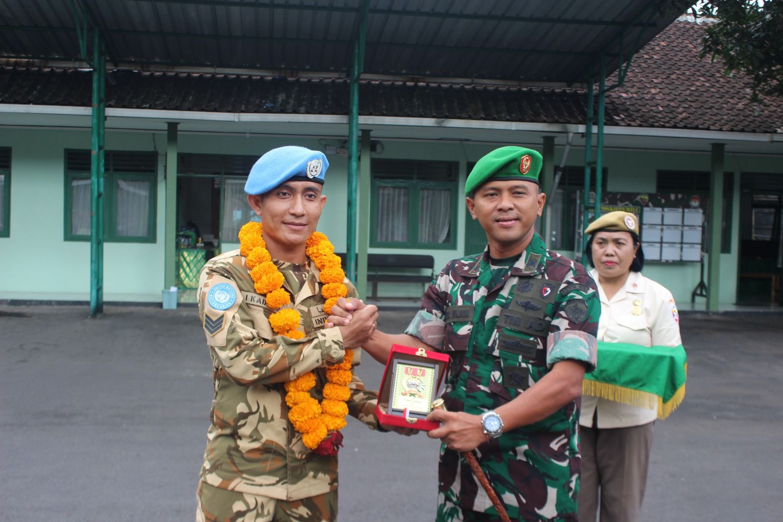 Dandim 1616/Gianyar Sambut Kepulangan Prajurit dari Misi Perdamaian PBB