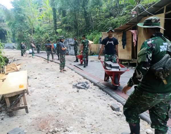 TMMD Ke-126 Kodim 1611/Badung Kerja Sama dan Sinergi untuk Pembangunan Desa