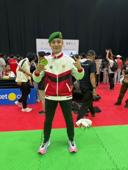 Serda Kadek Budiasta, Prajurit Kodam IX/Udayana Persembahkan Emas untuk Bali di PON Beladiri 2025