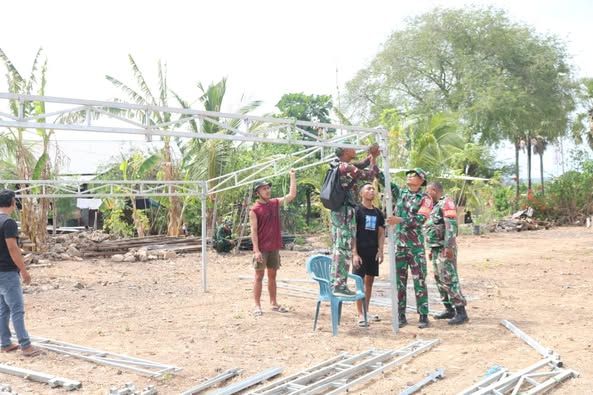 Kodim 1604/Kupang Gelar Karya Bakti Jelang Ground Breaking