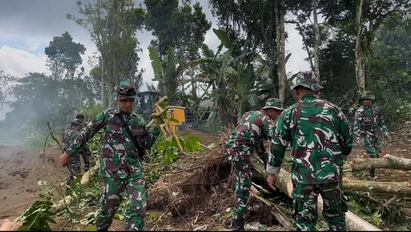 Kodim 1626/Bangli Bersama Pemda Gotong Royong Persiapkan Ground Breaking Koperasi Merah Putih