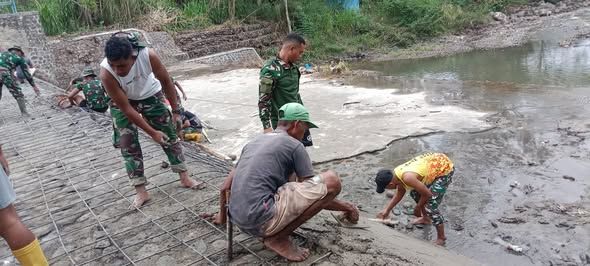 TMMD ke-126 Fokus Rehabilitasi Bendungan Panondiwal, Infrastruktur Air Mulai Dibangun