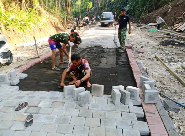 TMMD Ke-126 Kodim 1611/Badung Fokuskan Target Pembangunan Infrastruktur Jalan