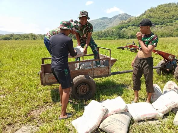 Satgas TMMD Kodim 1625/Ngada Tuntaskan 82% Pekerjaan Saluran Irigasi Pu’un Keo
