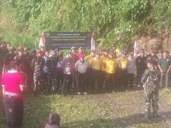 Bersatu Dengan Alam Untuk Indonesia Hijau, Kodim Klungkung Bersinergi Gelar Aksi Tanam Pohon