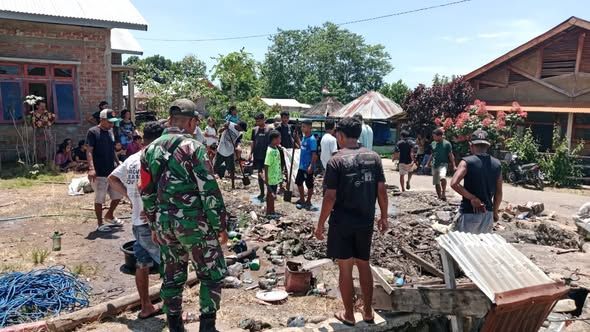 Respon Cepat TNI: Babinsa Turun Langsung ke Lokasi Kebakaran di Dusun Daleng Sampa