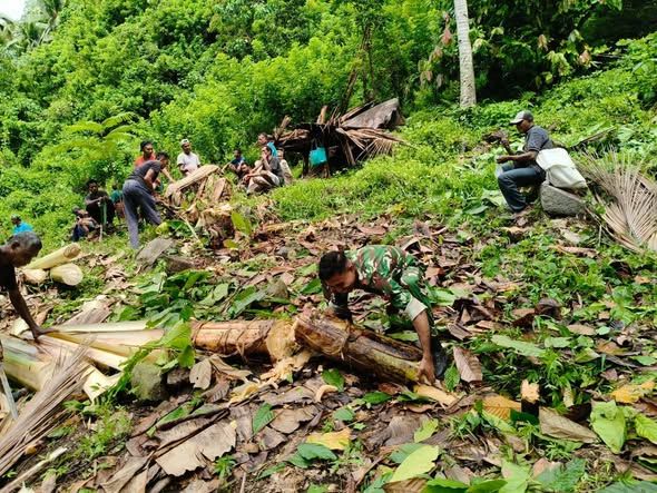 TNI dan Warga Bergerak: Lahan Koperasi Merah Putih di Bura Bekor Ditata untuk Pusat Ekonomi Baru