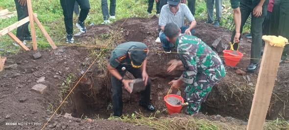 Dandim Jembrana Resmikan Pembangunan Fisik Koperasi Desa Merah Putih (KDKMP) di Ekasari