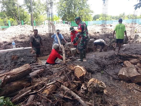 Kemanunggalan TNI Rakyat Terwujud Lewat Gotong Royong