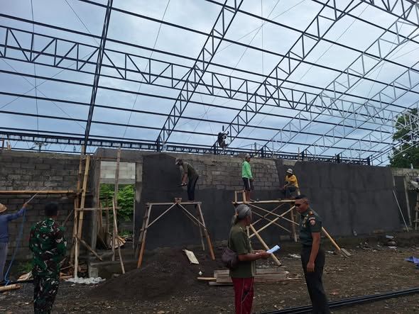 Pastikan Berjalan Sesuai Rencana, Dandim Klungkung Cek Pembangunan KDKMP Desa Jumpai