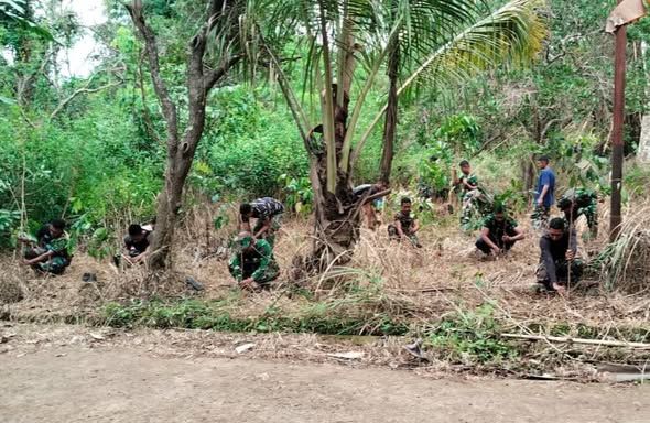 TMMD Ke-127 Tak Hanya Bangun Fisik, Penghijauan Jadi Investasi Masa Depan Desa Werang