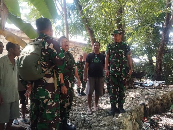 Dandim Kupang Turun Langsung, Jembatan Penghubung Dua Kelurahan Segera Dibangun