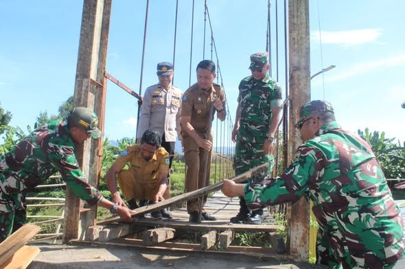 Groundbreaking Jembatan Garuda di Bima, Bukti Nyata Kehadiran TNI untuk Rakyat
