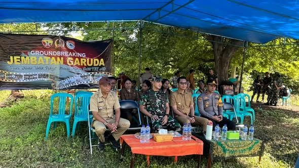 Jembatan Garuda Mulai Dibangun di Sumba Timur, Dandim dan Forkopimda Hadiri Groundbreaking