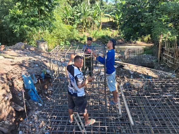 Babinsa Nowa Pimpin Tahap Kritis, Rangka Jembatan Garuda Mulai Dirakit