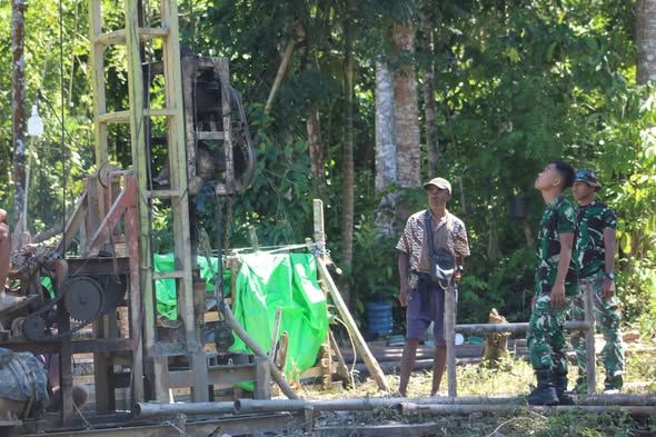 TMMD ke-128 Hadirkan Air Bersih, Sumur Bor Dibangun untuk Warga Sumba Barat Daya