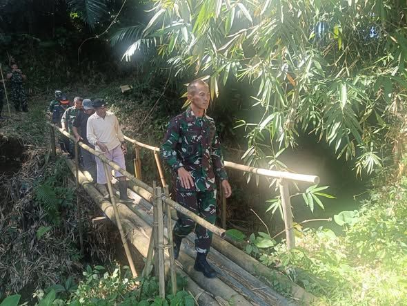 Dandim Tabanan Tinjau Lokasi Jembatan Usaha Tani, Perkuat Akses dan Produktivitas Petani