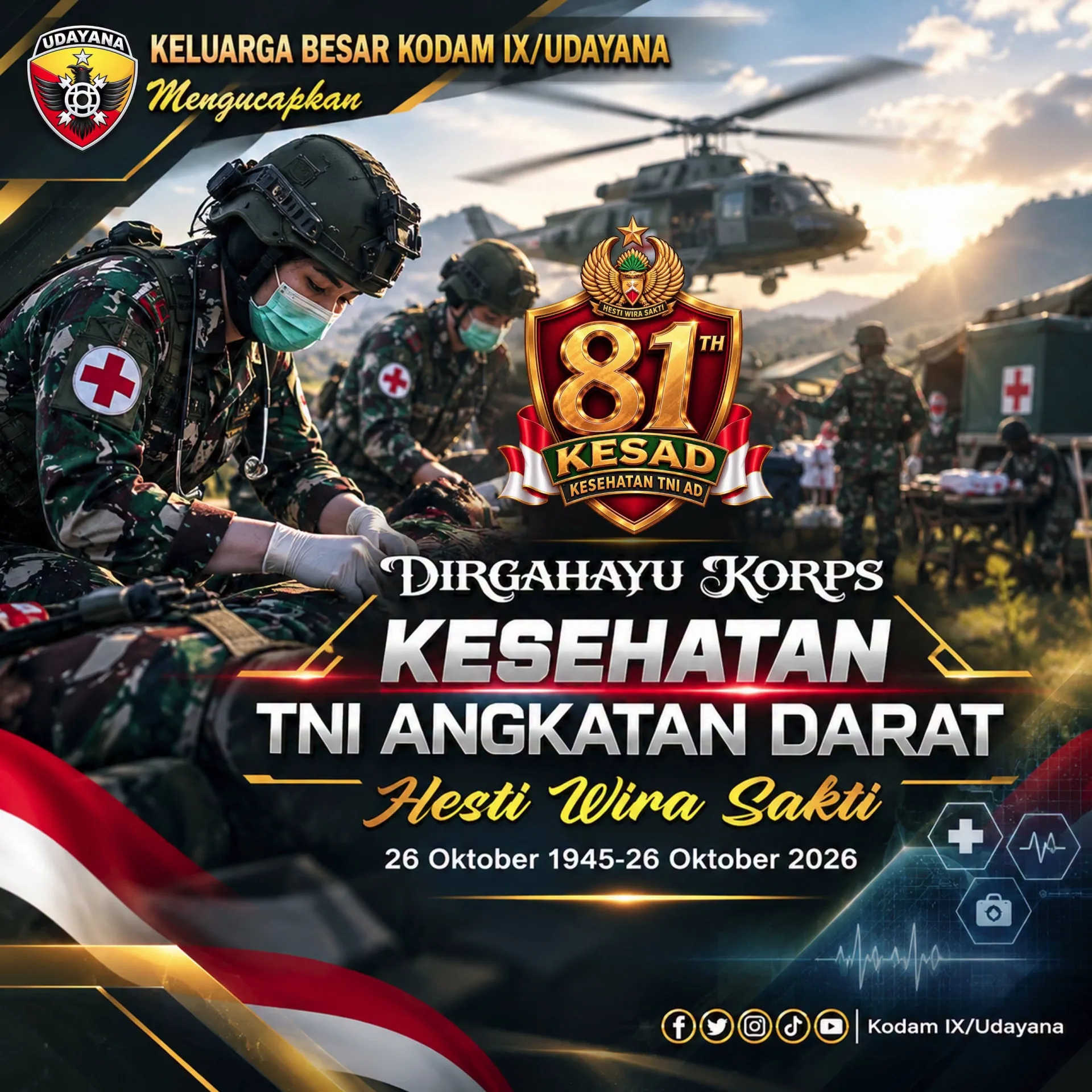 DIRGAHAYU KORPS KESEHATAN TNI AD