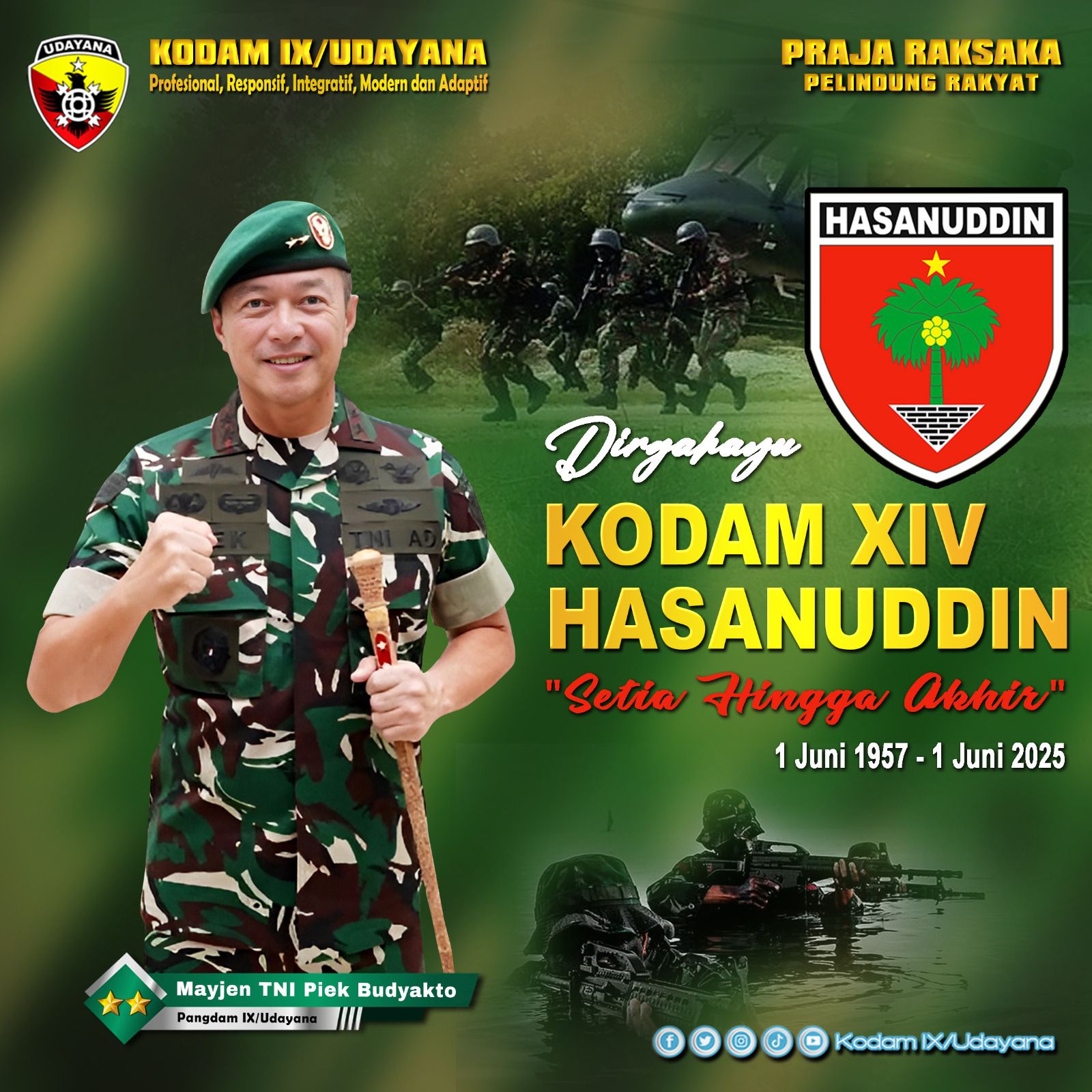 DIRGAHAYU KODAM HASANUDDIN