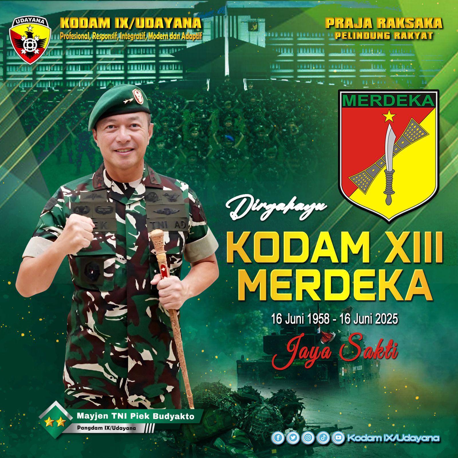 DIRGAHAYU KODAM MERDEKA