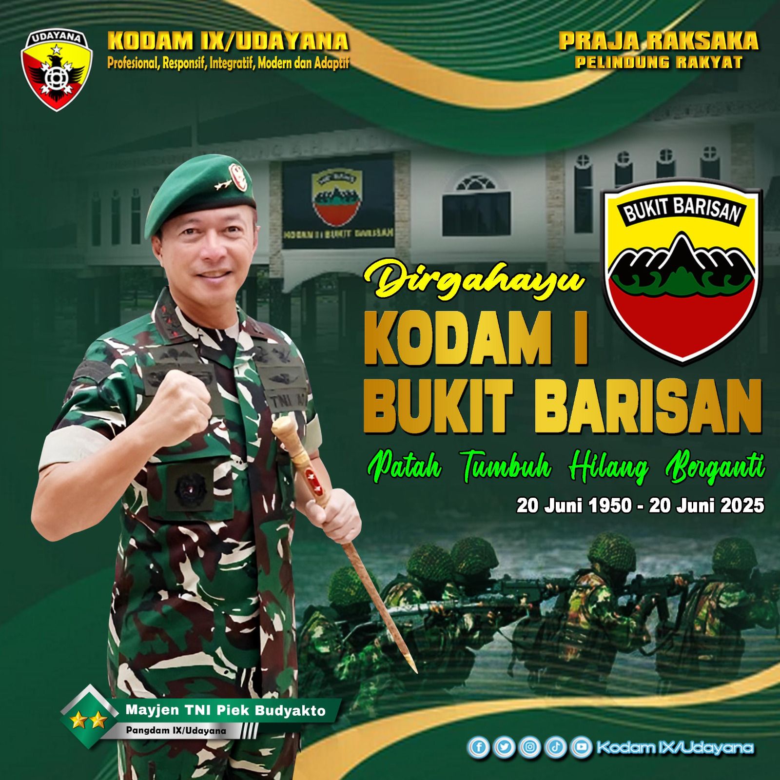 DIRGAHAYU KODAM BUKIT BARISAN