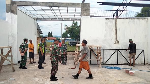 Dandim 1608/Bima Cek Progres Pembangunan Koperasi Desa Merah Putih Capai 70 Persen